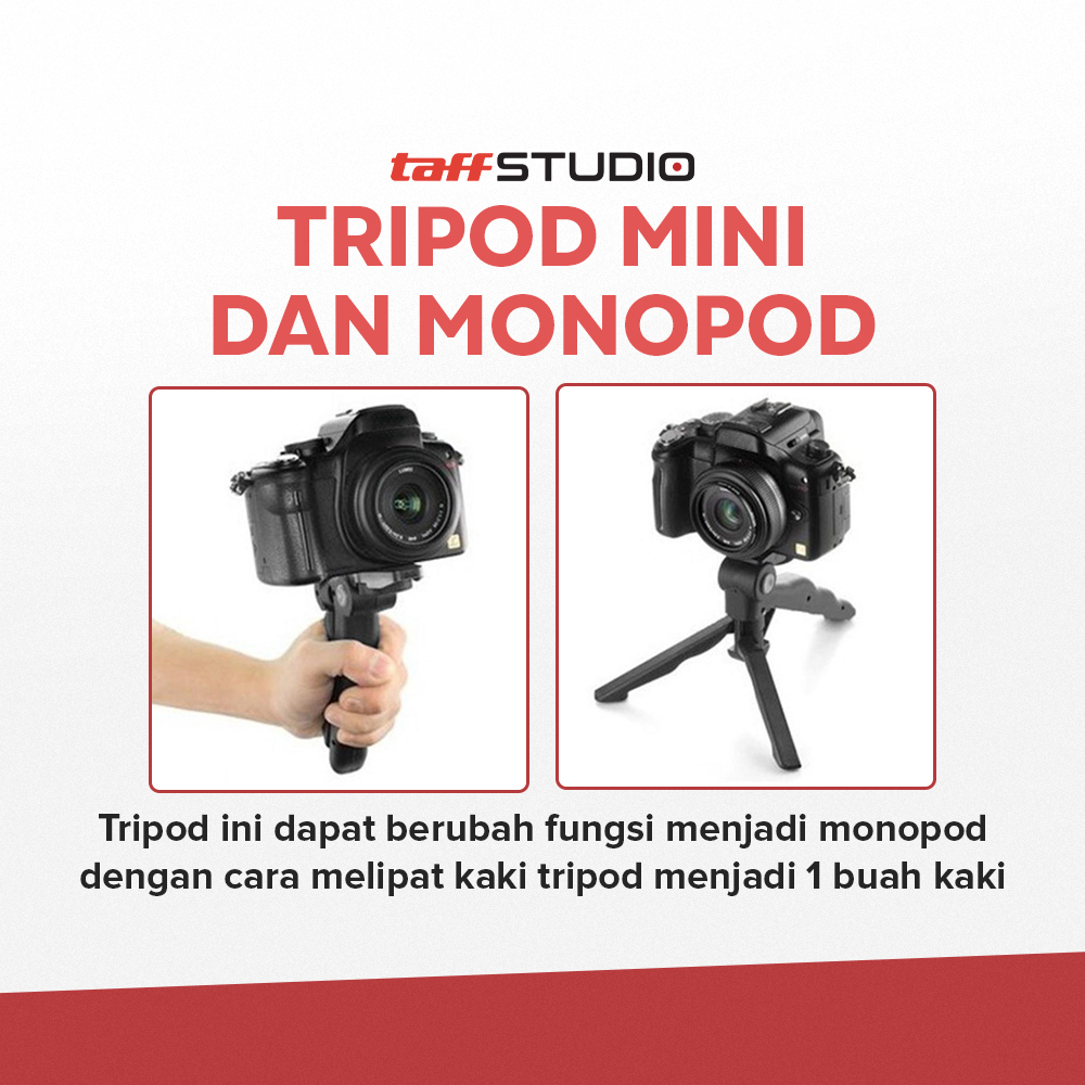 TaffSTUDIO Tripod Mini Kamera Portable Universal Monopod 16cm - CP-GP264