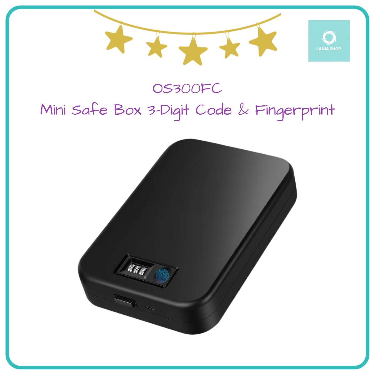 Jual OS300FC - Mini Safe Box 3-Digit Code & Fingerprint