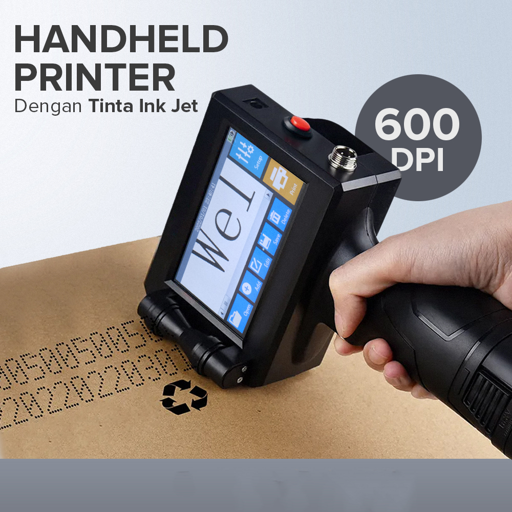 LEOMN Mesin Printer Portable Handheld Intelligent Inkjet Printer - PIG600
