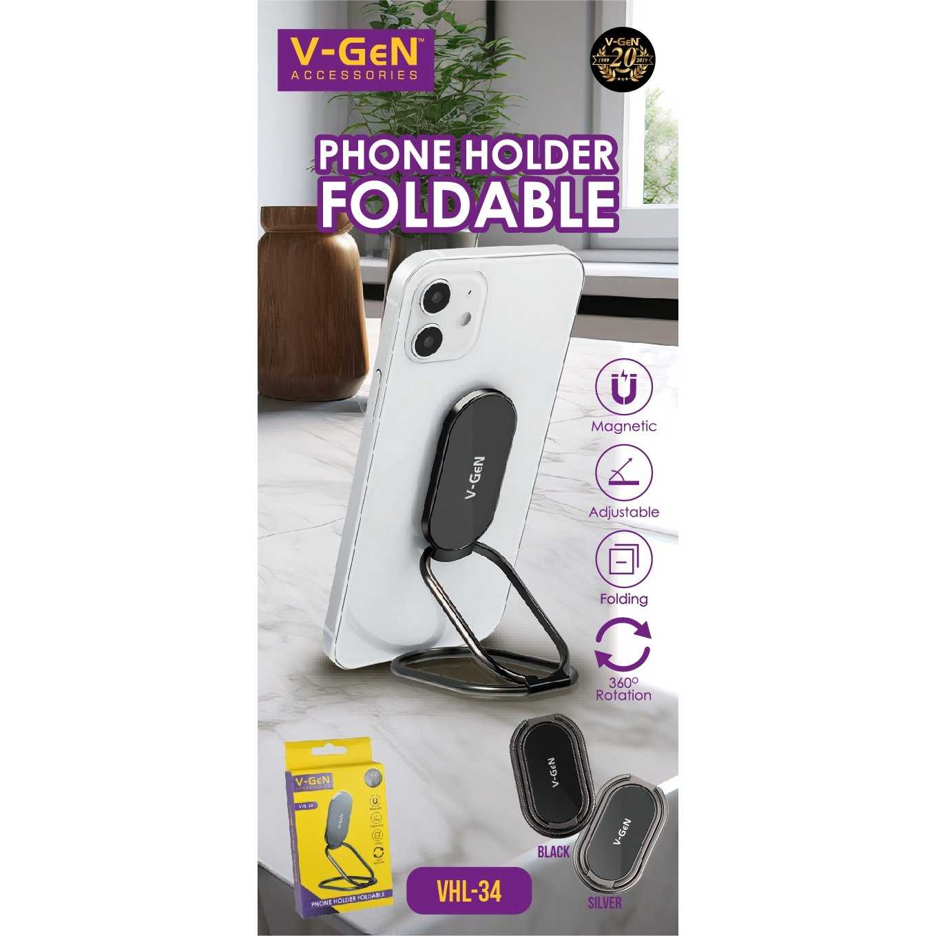 Adjustable Bedside Phone Holder With Long Gooseneck Arm & Strong Magnet For 4-7Inch Devices