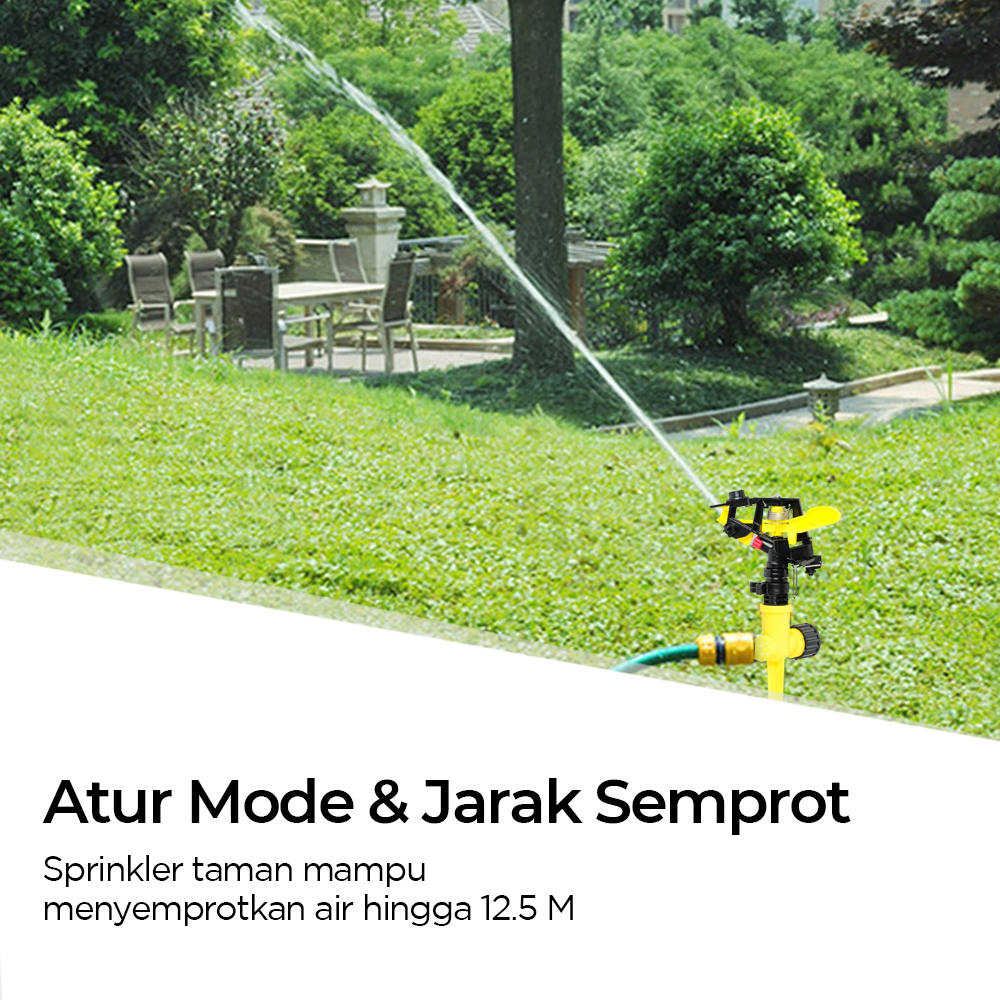 SANON Alat Penyiram Tanaman Otomatis Taman Rotasi 360 Sprinkler - MR-14