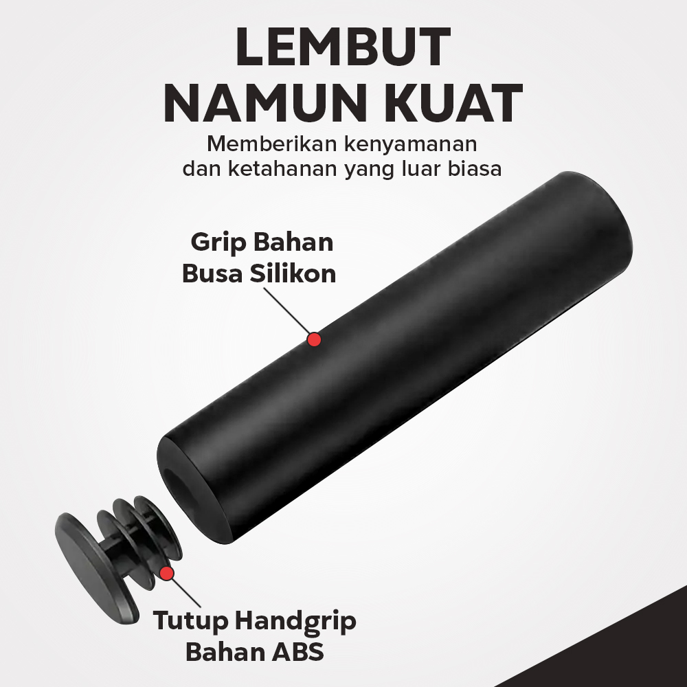 EACHGO Handgrip Sepeda Sporty Bike Handlebar Grip Silicone 1 Pair - STD
