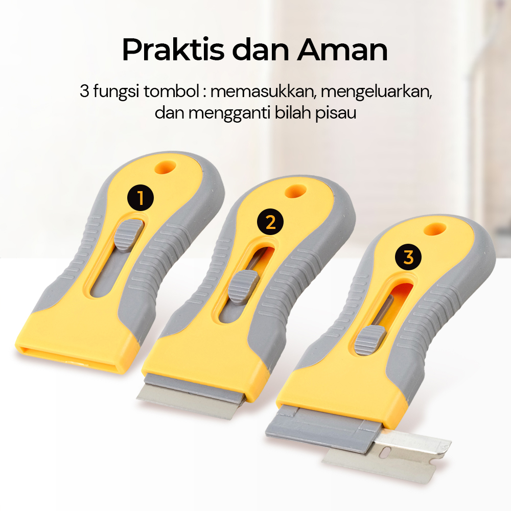 NEWONE Kape Cat Keramik Scraper Removal Glue Adhesive Stainless Steel - NW1