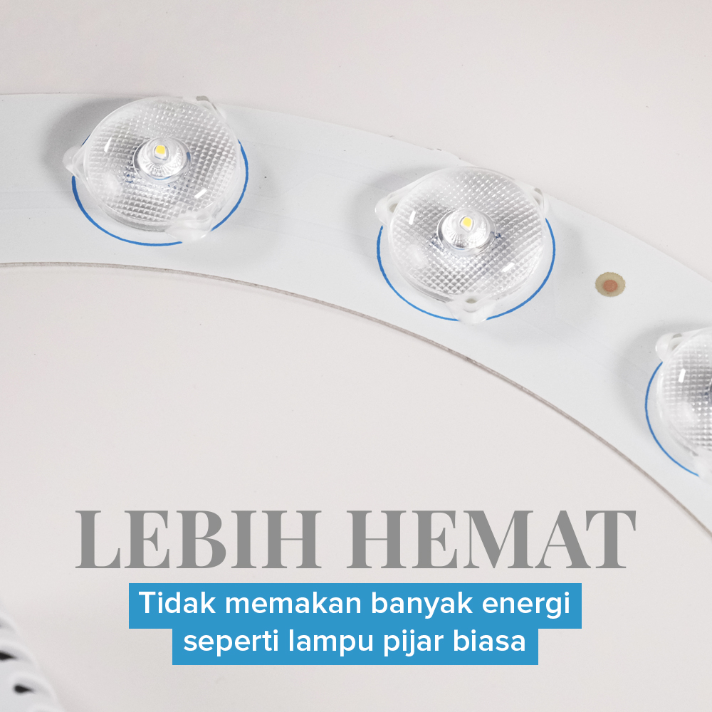MARPOU Lampu Plafon LED Ceiling Light Natural White 18W 30x30x5cm - MA18