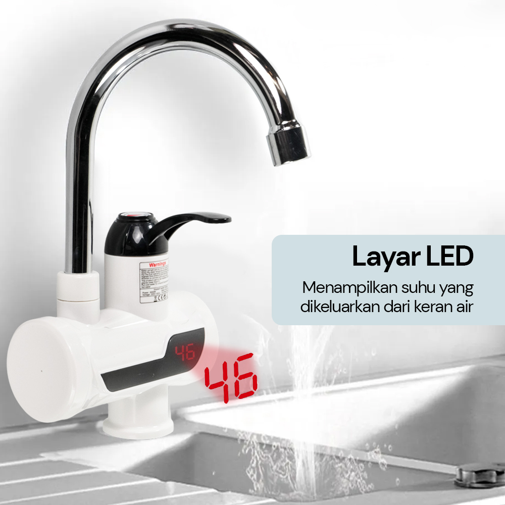 Temmax Keran Pemanas Air Electric Faucet 3rd Generation 3000W - RX-008