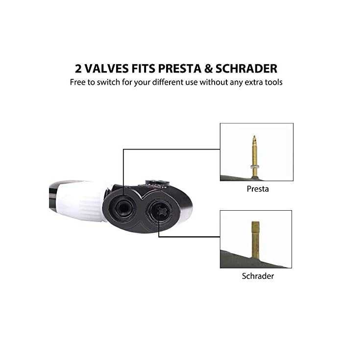 TaffSPORT Pompa Angin Ban Manual Multifunction Air Pump 120 PSI - PM12 - Gambar 4