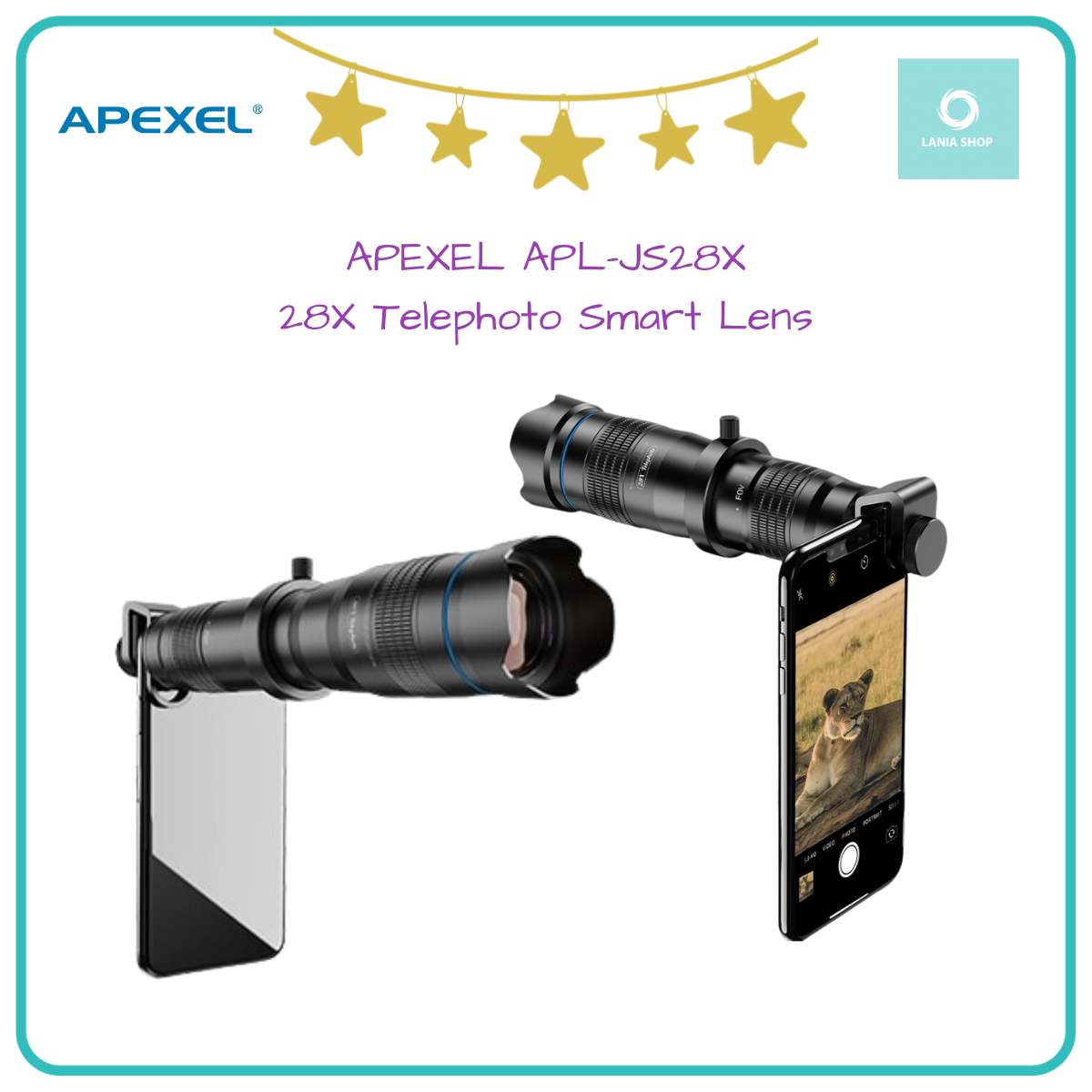 Jual APEXEL APLJS28X 28X Telephoto Smart Lens Lensa Tele