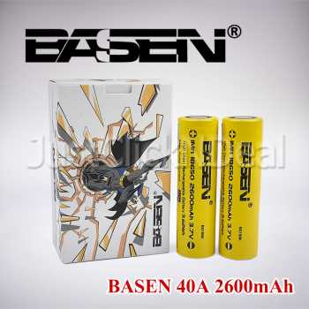 Baterai 18650 Basen 40A 2600mAh Authentic Vape Vapor