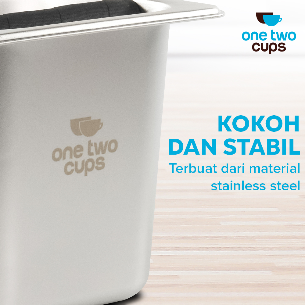One Two Cups Wadah Ampas Kopi Espresso Knock Box Container - KB3