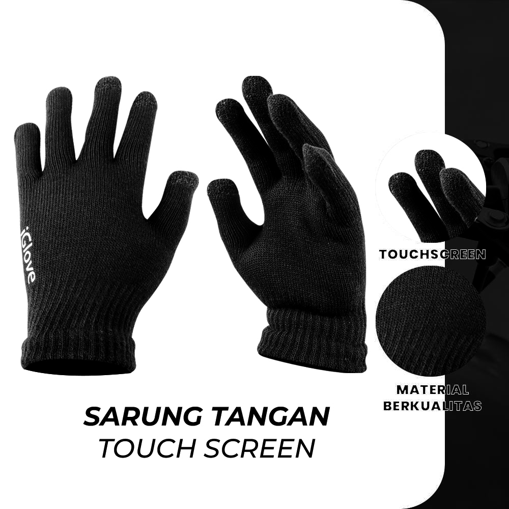 iGlove Sarung Tangan Motor Touch Screen untuk Smartphone dan Tablet