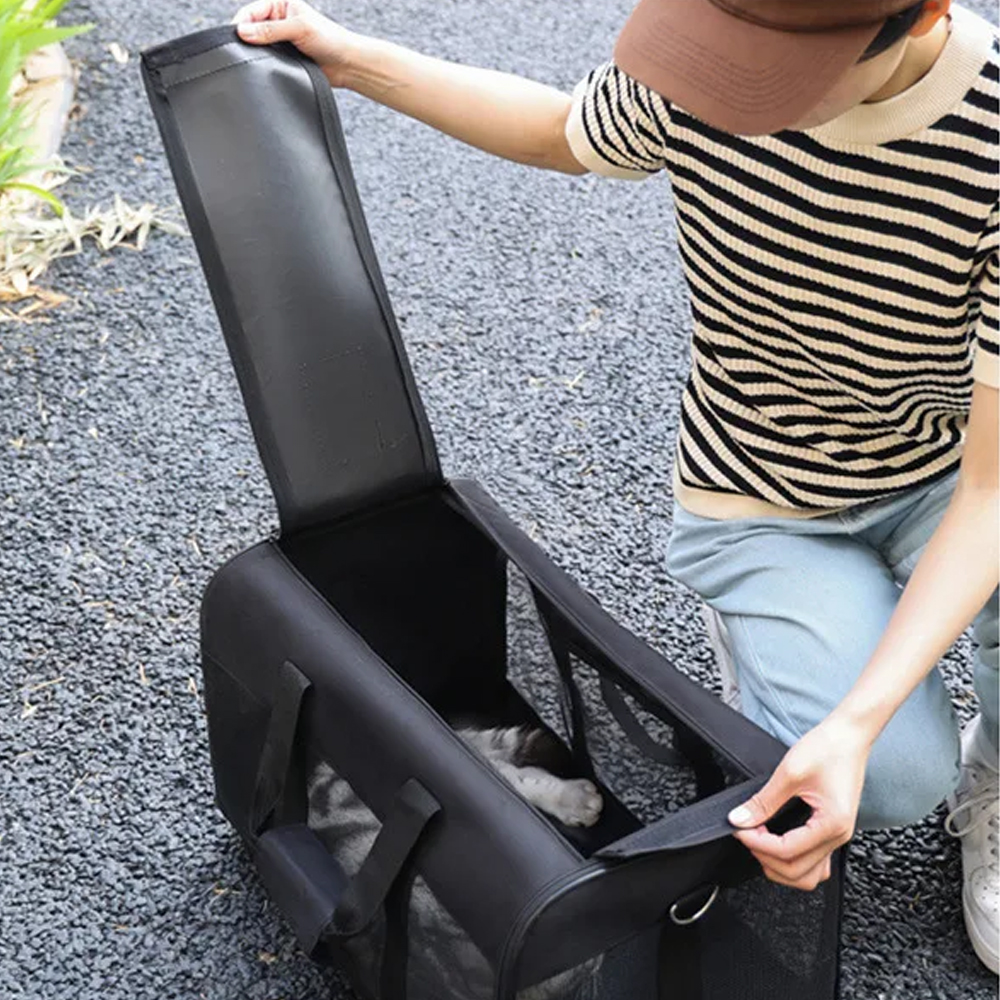HATLUES Tas Kucing Anjing Portable Breathable Oxford Pet Carrier - HT-42