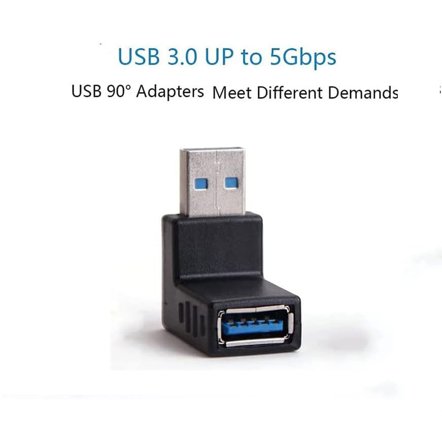 FBESTY19 Konverter L Shape USB 3.0 Type A Male ke A Female Upward - 221012