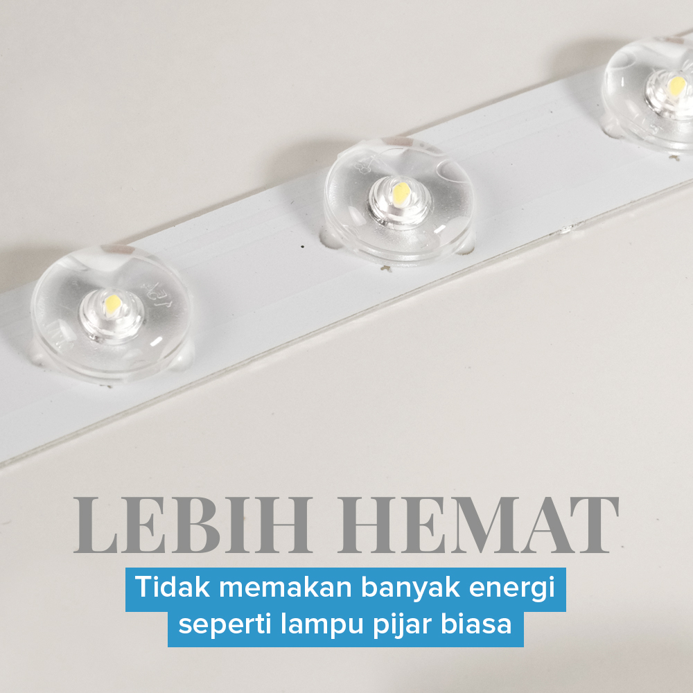MARPOU Lampu Plafon LED Ceiling Light 24W 30x30x5cm Cool White - MX-LEDQD