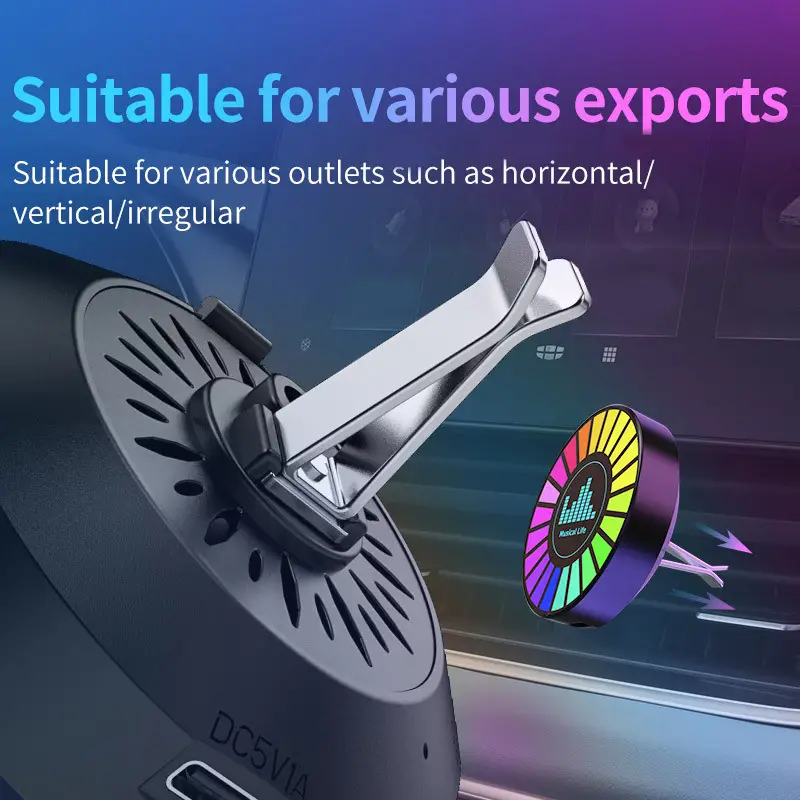 GRT Lampu LED RGB Car Music Rhythm Parfum Mobil USB Plug-in 22 LED - L027