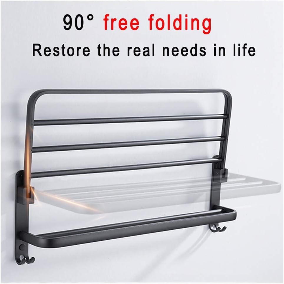 XUANXIN Rak Dinding Kamar Mandi Gantungan Handuk Double Layer - B04-1