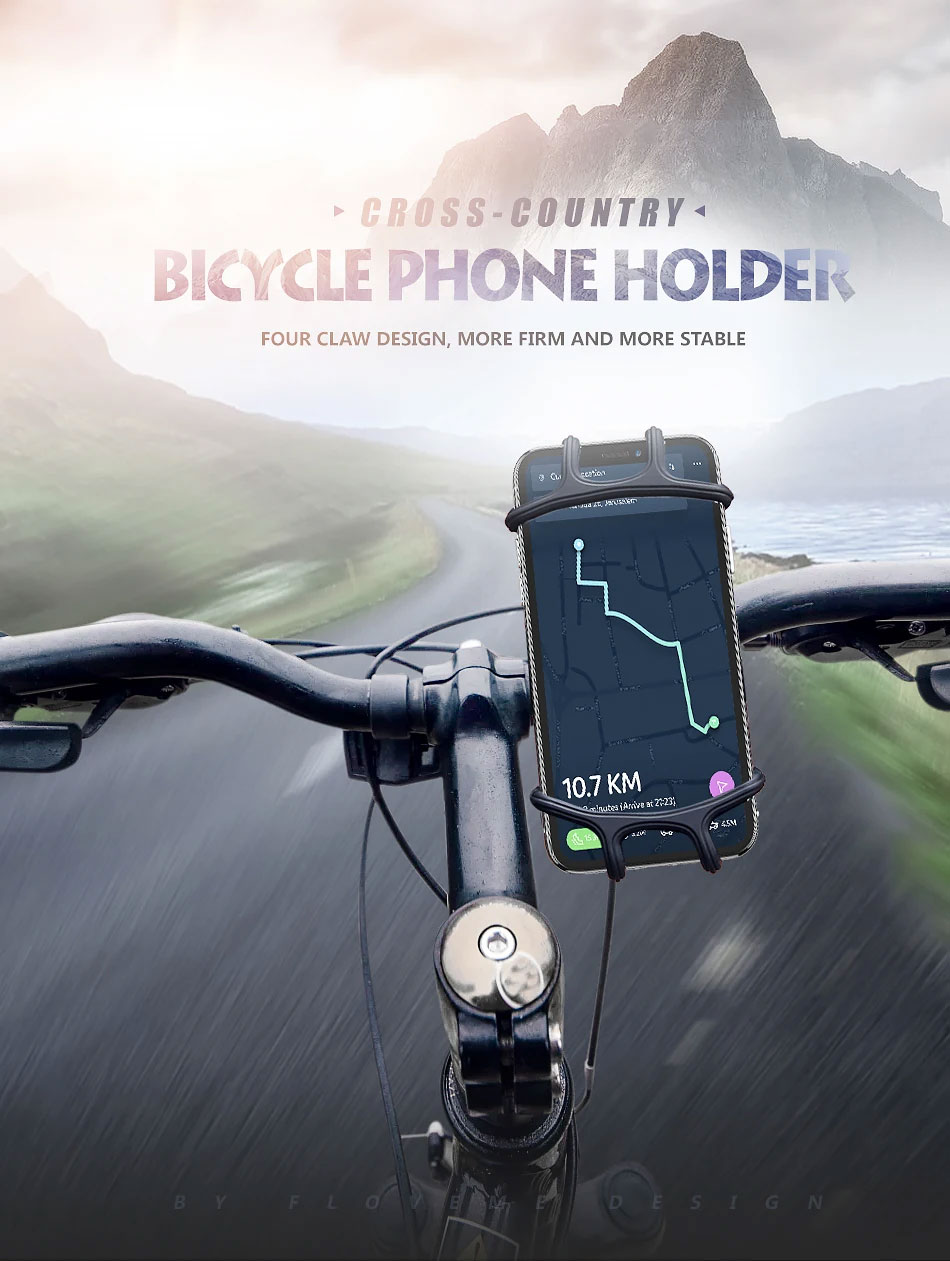 TaffSPORT Bike Smartphone Holder Sepeda Universal Bicycle - JR-OK5