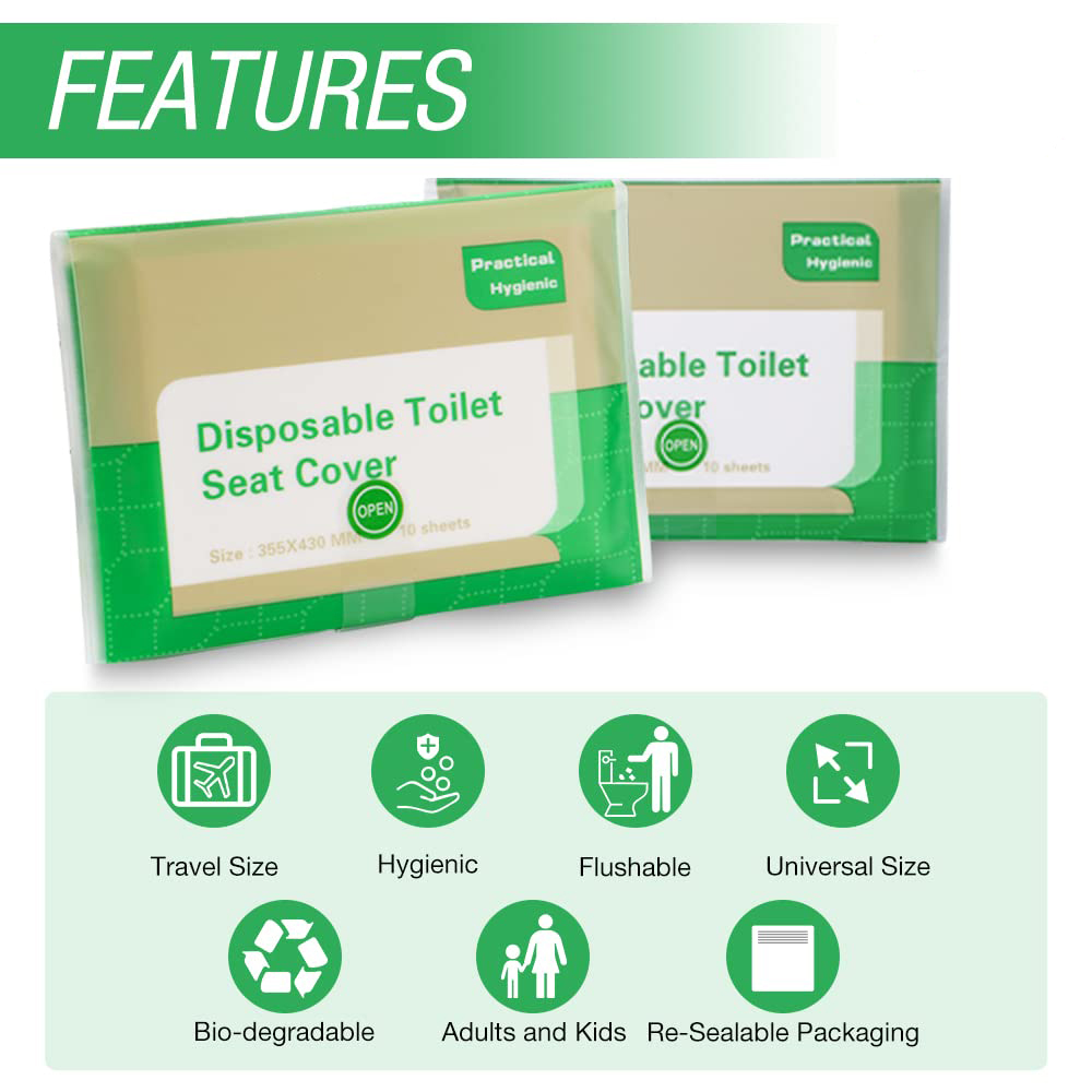 Comfort Plus Cover Dudukan Toilet Disposable Seat Cover 5 Pack - IF1