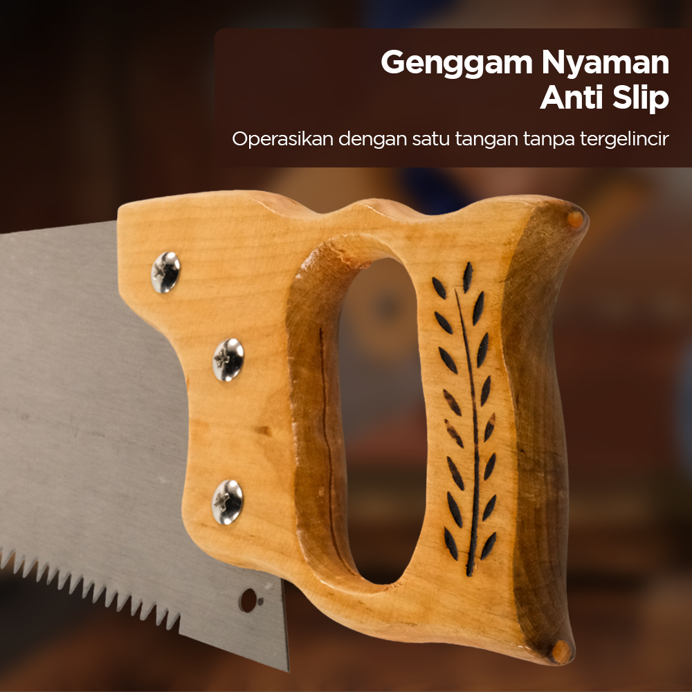TESEN Gergaji Kayu Tangan Manual Hand Pulled Saw 450mm - DSF-5106