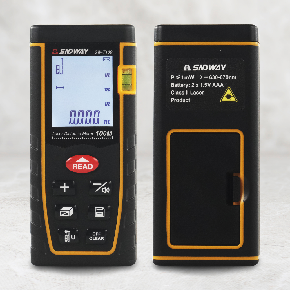 SNDWAY Pengukur Jarak Laser Range Finder - SW-T100