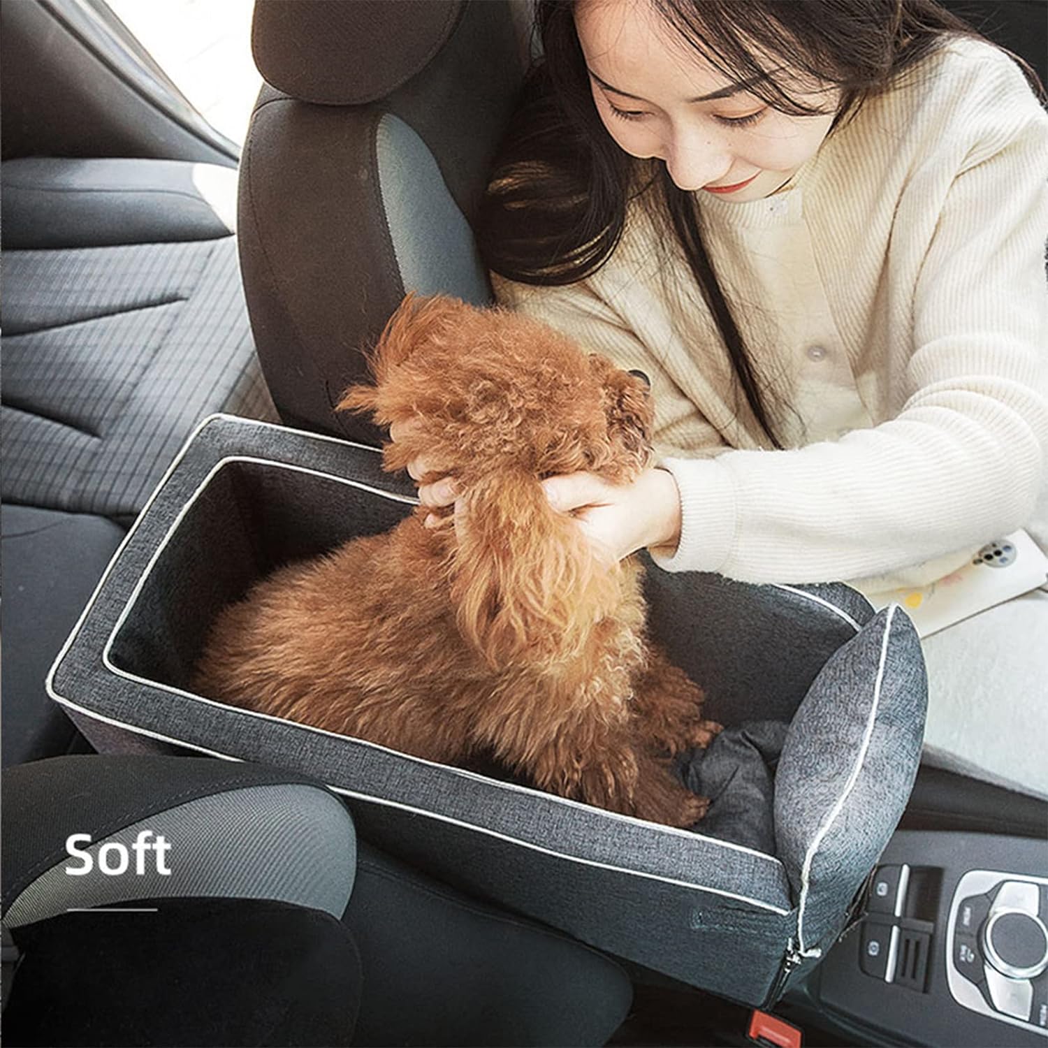 HIPI Car Seat Handbag 2 in 1 Tempat Duduk Mobil Kucing Anjing - SW-42