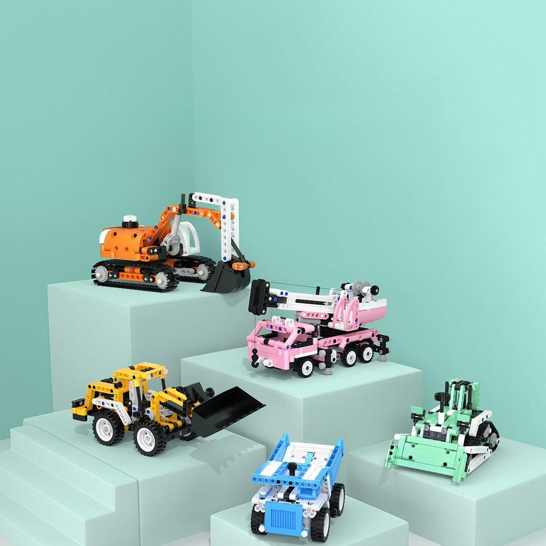 ONEBOT Mainan Alat Berat Colorful Building Blocks - OBQXCC95AIQI