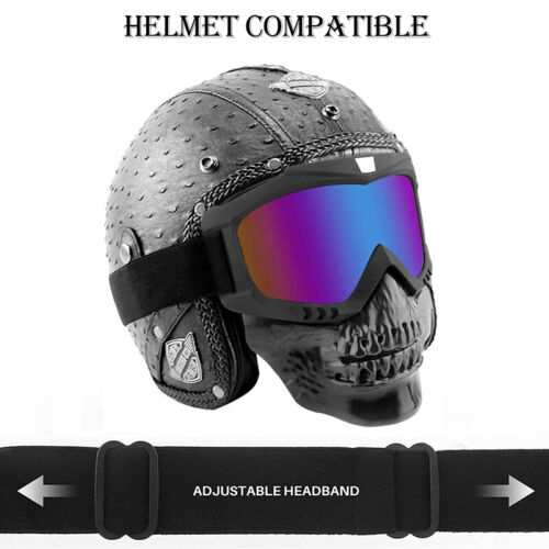 TaffSPORT BOLLFO Kacamata Motocross ATV Goggles with Skull Mouthpiece - MT-04