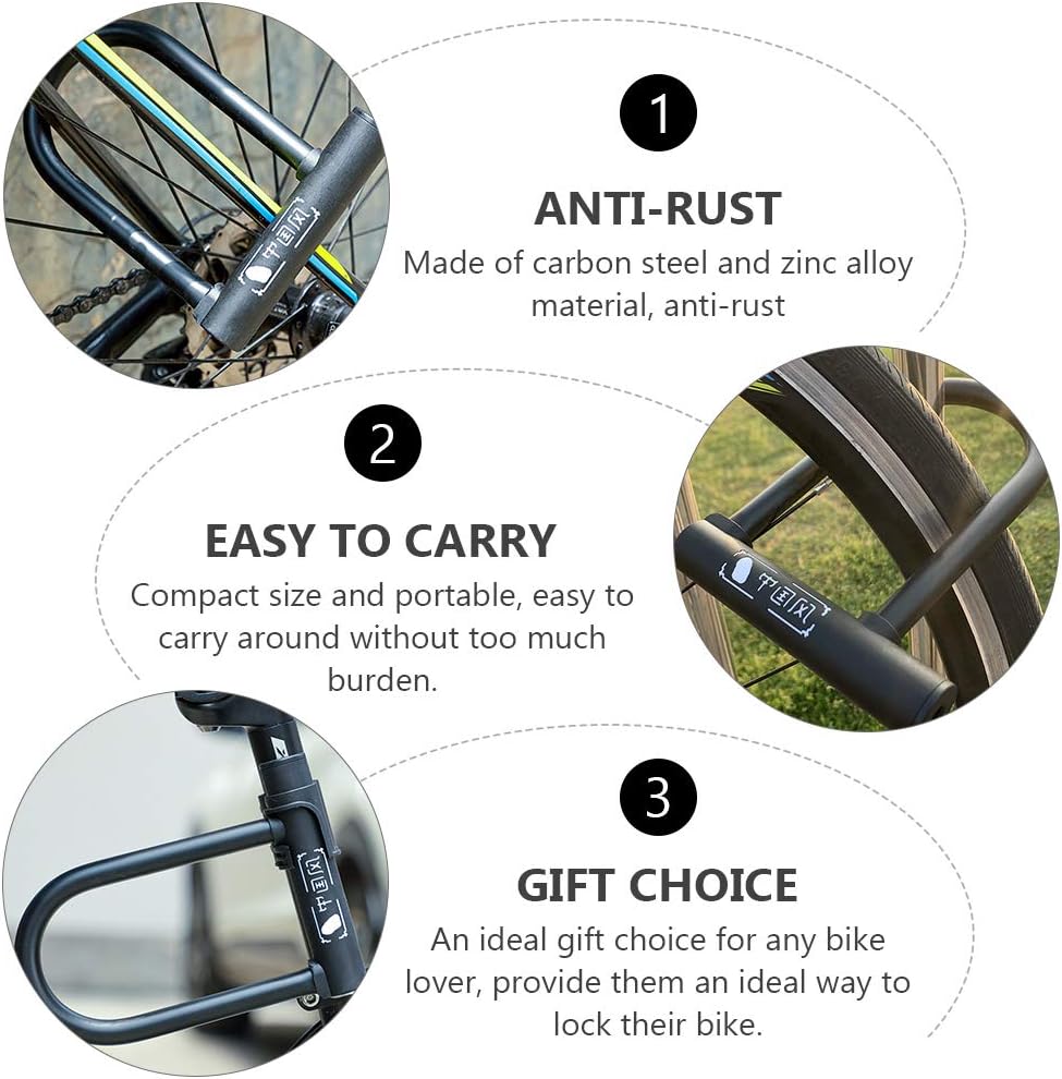 JINJIAN U Lock Gembok Sepeda Anti Maling Bicycle Key Lock - ZL607
