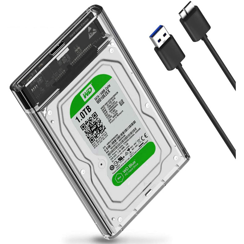 Taffware Hard Drive SSD Enclosure 2.5 Inch USB 3.0 to USB Micro B 3.0 - WX537