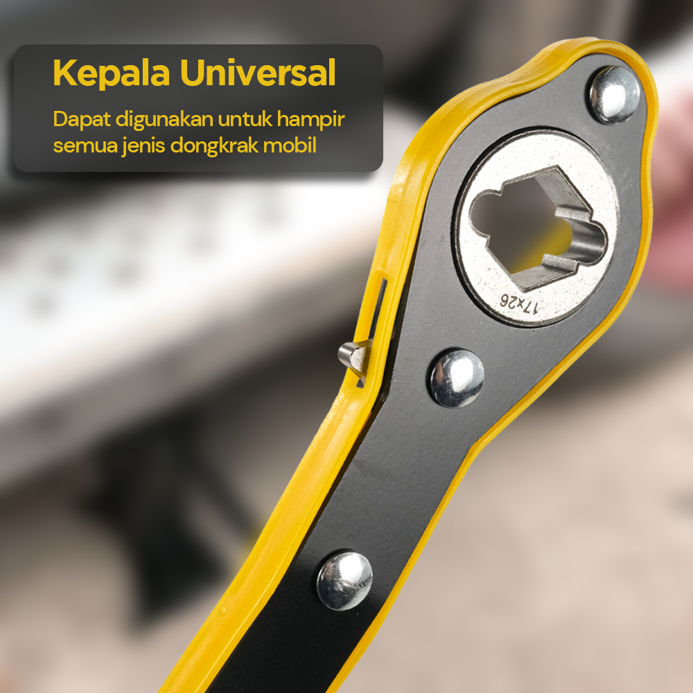 JACK Kunci Pas Dongkrak Universal Ratchet Labor Saving Wrench - J-55