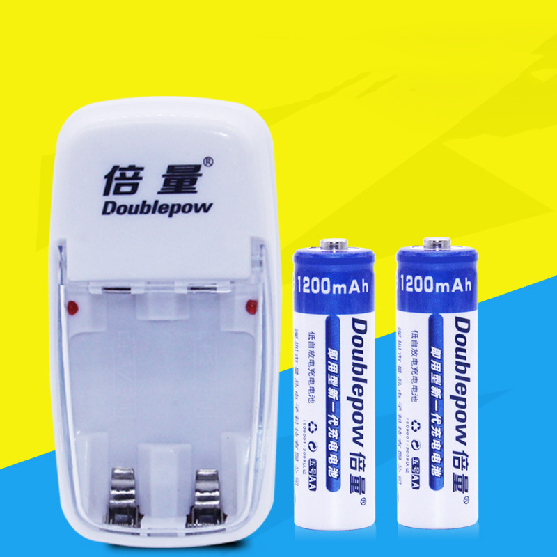 Doublepow Charger Baterai Rechargeable 2 Slot AA AAA with AA 2 PCS - DP-B01 1200