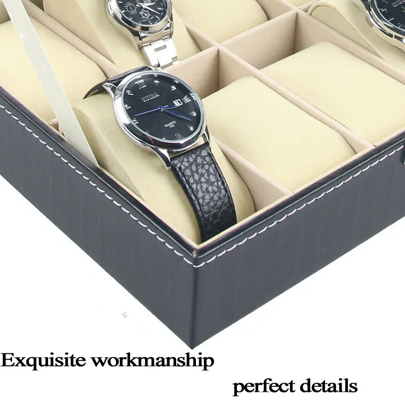 Rhodey Kotak Jam Tangan Luxury Elegant Watch Box PU Leather 10 Slot - Z-0003