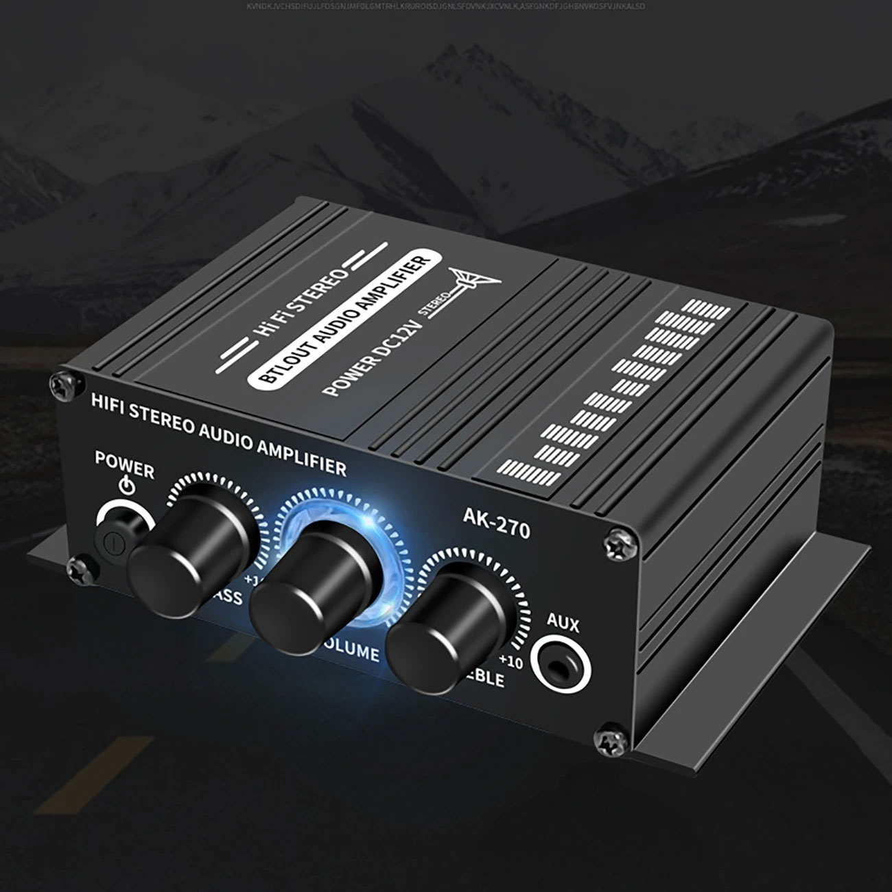 Lepy Audio Amplifier Mini HiFi Stereo Treble Bass Booster - AK-270