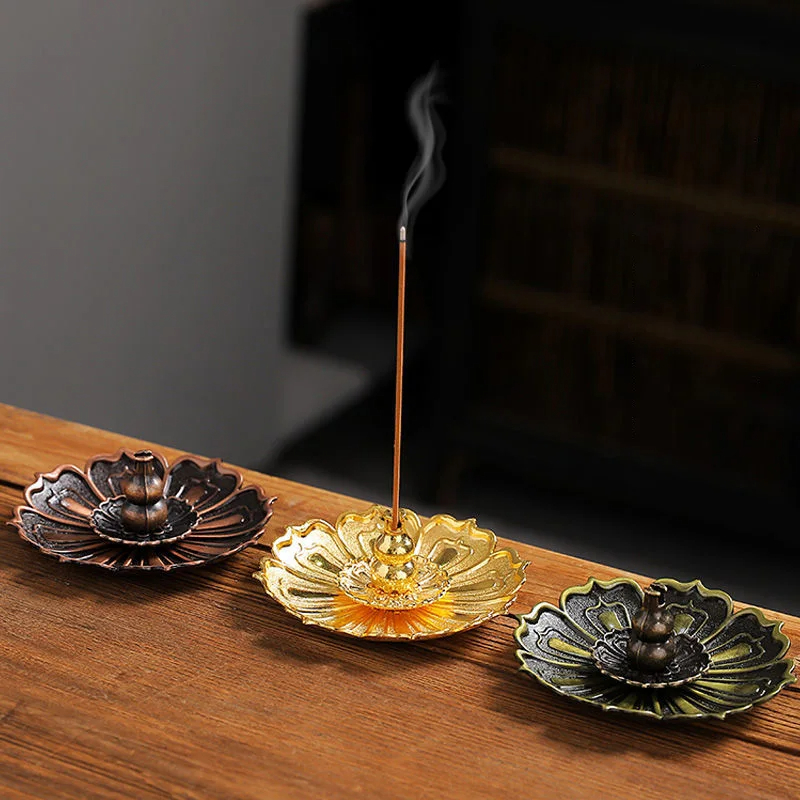 TaffHOME Tempat Dupa Lotus Gourd Incense Holder Zinc Alloy - YJ-A3
