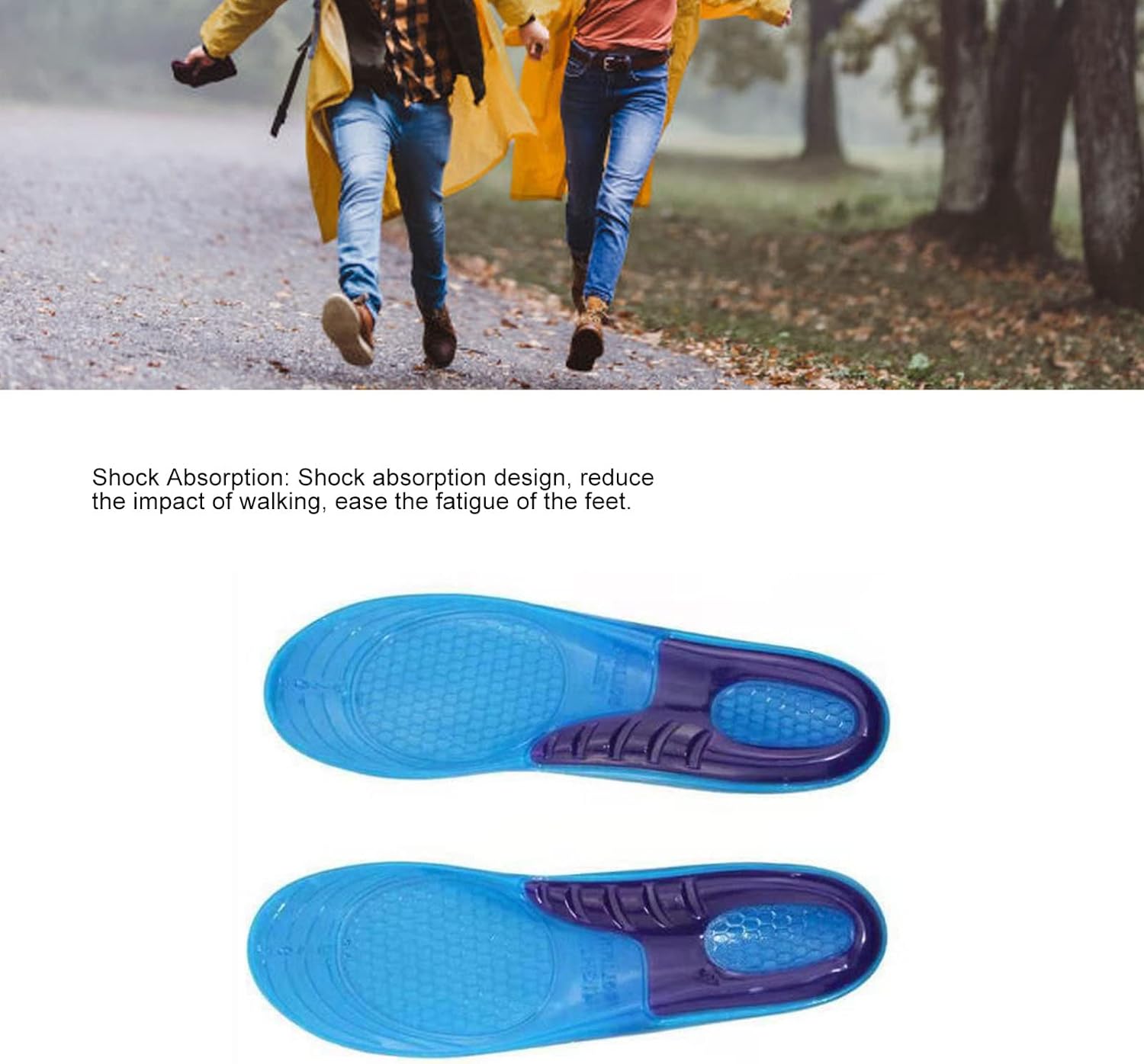 DADIJIER Insole Sepatu Alas Kaki Orthopedic Shock Absorb Gel - KYL