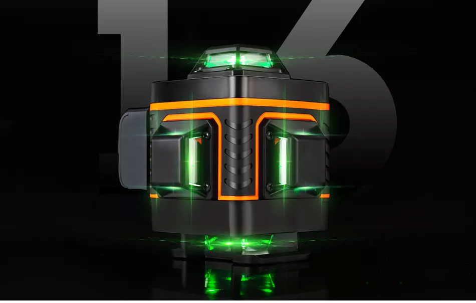 Taffware Mesin Self Leveling 16 Line Green Laser 4D with Remote - LD-515