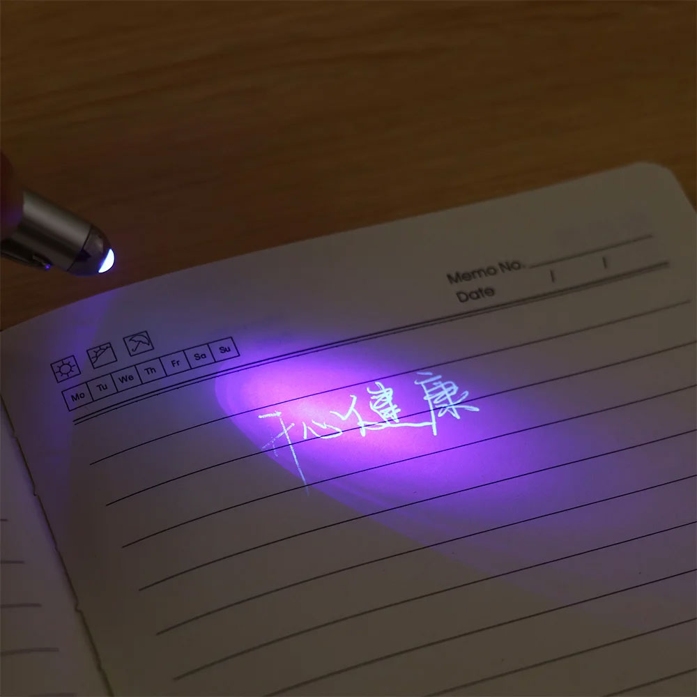 Pena Tinta Invisible Magic Pen dengan UV Light - HY-0812