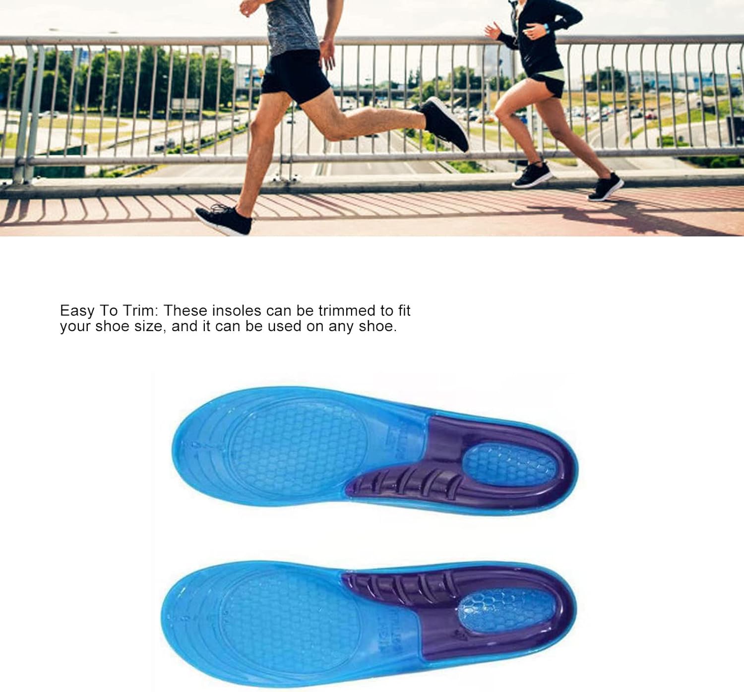 DADIJIER Insole Sepatu Alas Kaki Orthopedic Shock Absorb Gel - KYL
