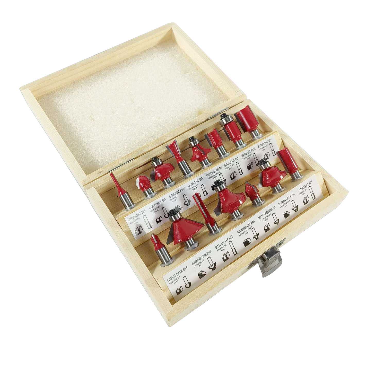 Jual RCT Mata Bor Tungsten Carbide Router Bit Woodworking 8mm 15