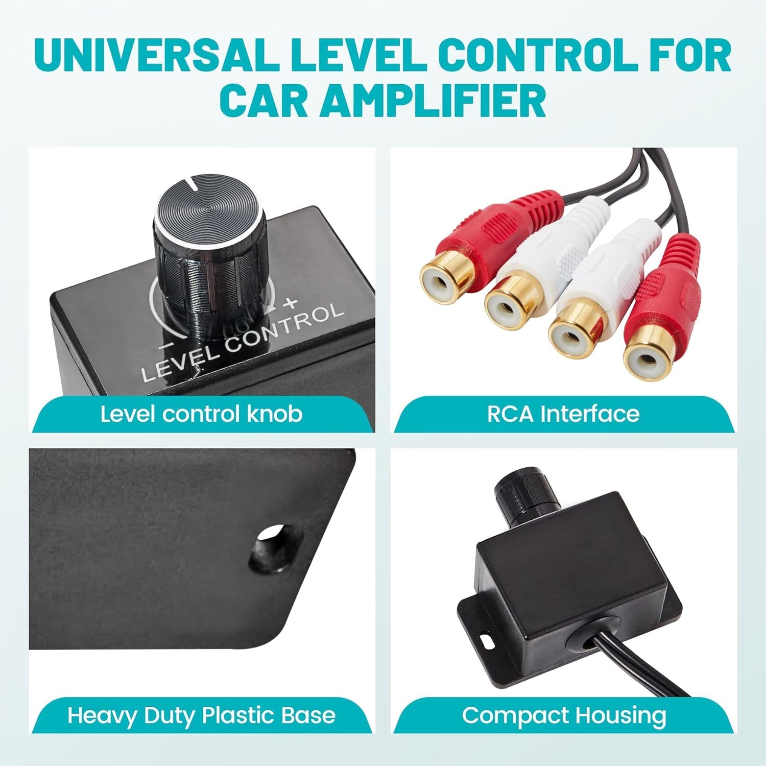 CLAITE Car Power Amplifier Volume Regulator Potentiometer RCA - LC-1