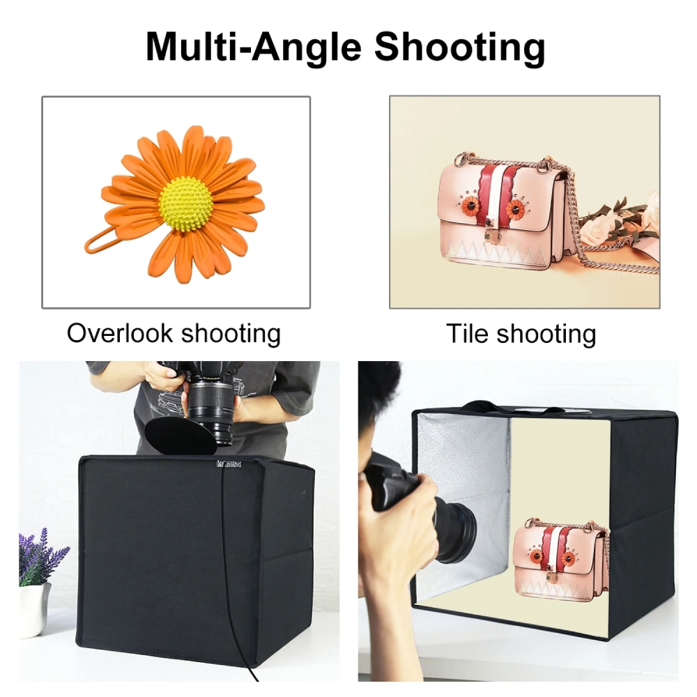 Photo Studio Box Mini Folding LED 3in1 Color with 6 Backdrop - MS30