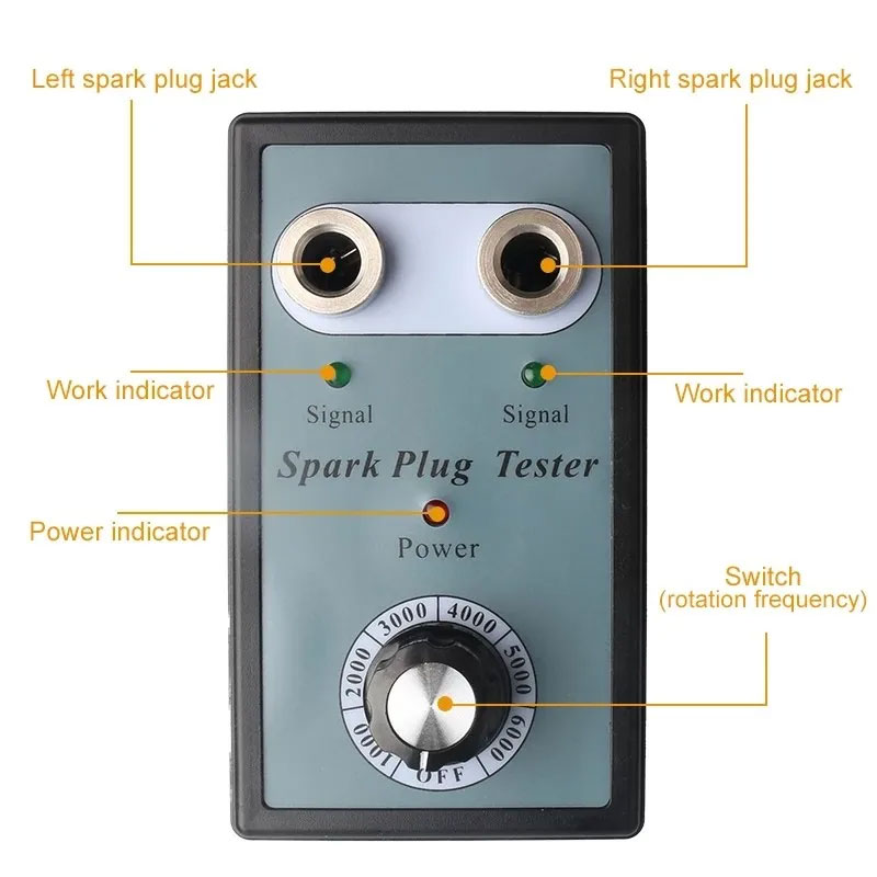 HB Alat Penguji Busi Double Channel Spark Plug Tester 1000-6000RPM - CNBJ-901