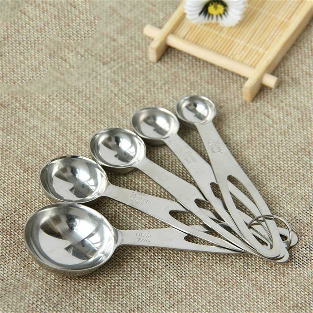 TaffHOME Sendok Takar Set Stainless Steel Measuring Spoon 5 PCS - S300 - Gambar 6