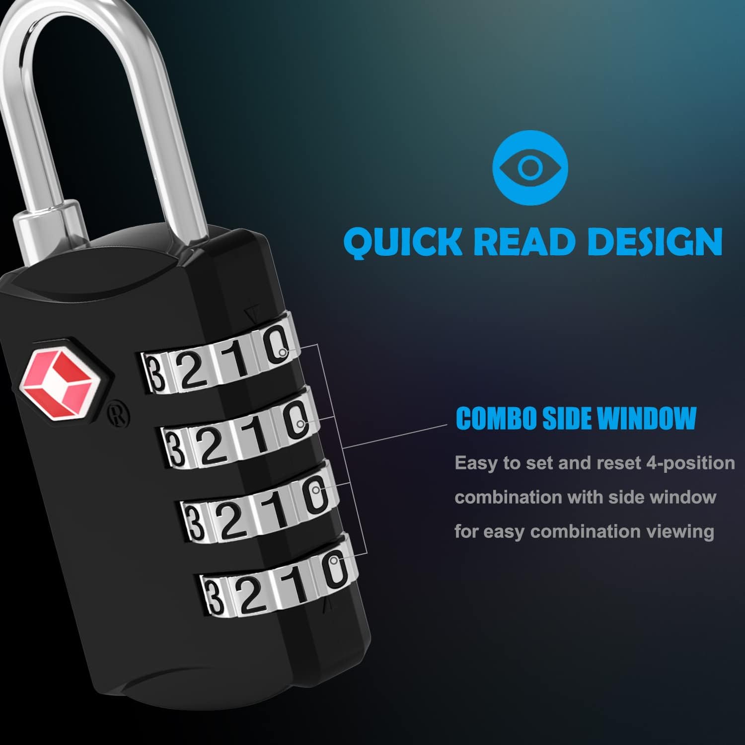 CJSJ YiF Gembok Koper Angka 4 Digit Password TSA Lock Suitcase Luggage - TSA309