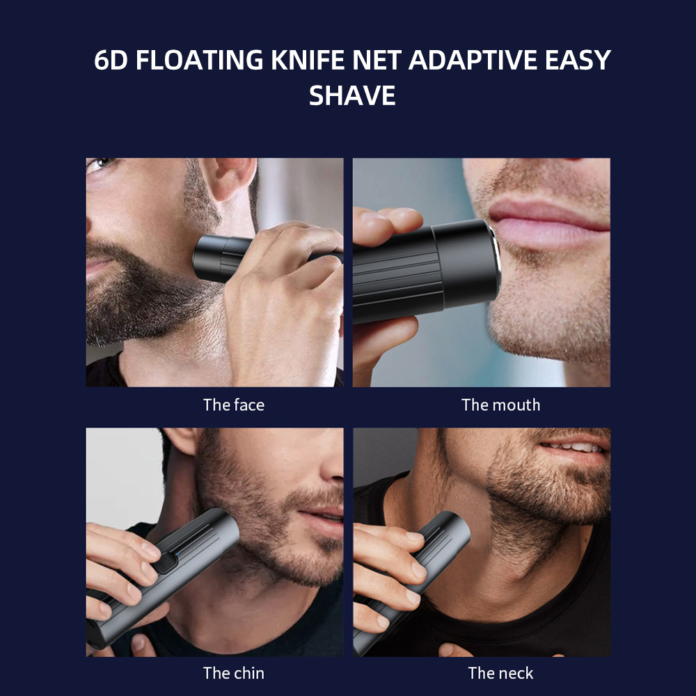 GUTOU Alat Cukur Kumis Bulu Hidung Elektrik 2 in 1 Portable Trimmer - GT2