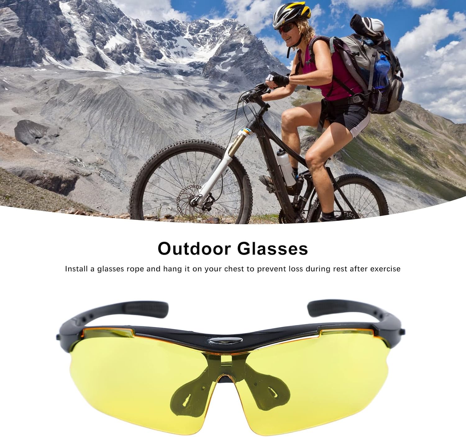 JINAO Kacamata Sepeda dengan 5 Lensa with Myopia Frame - 0089