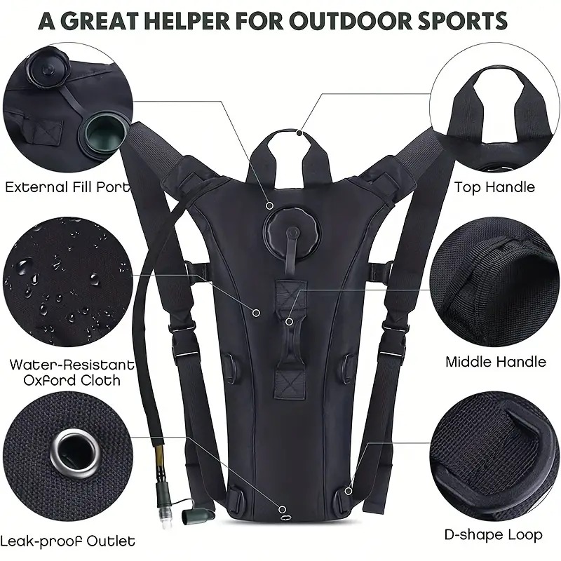 KMS Tas Kantong Air Minum Outdoor Mountaineering Hydration Bag 3L - BL018