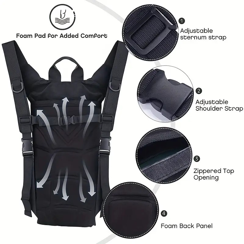 KMS Tas Kantong Air Minum Outdoor Mountaineering Hydration Bag 3L - BL018