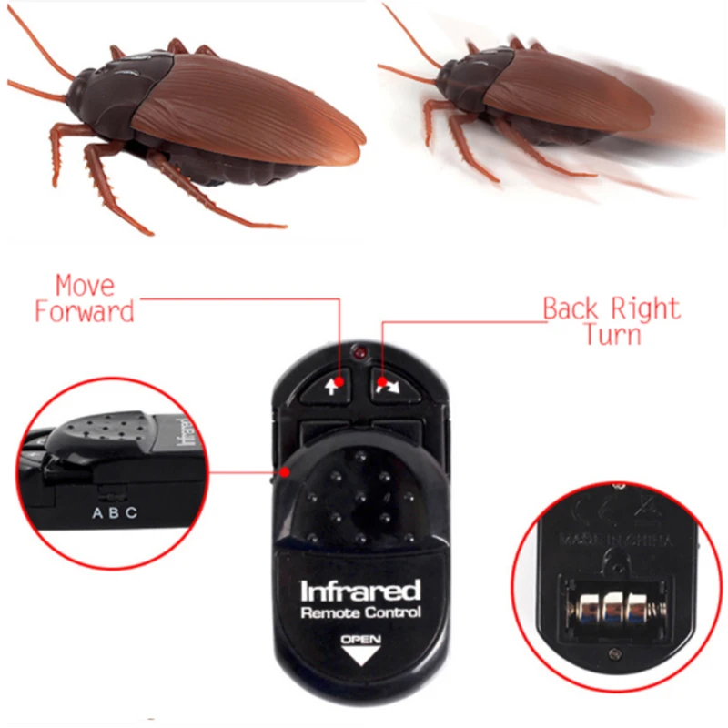 ZF Giant Roach Mainan Prank Kecoak Dengan Remot Kontrol - H1