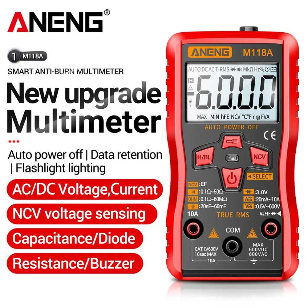 Jual ANENG Digital Multimeter Mini Voltage Tester True Rms