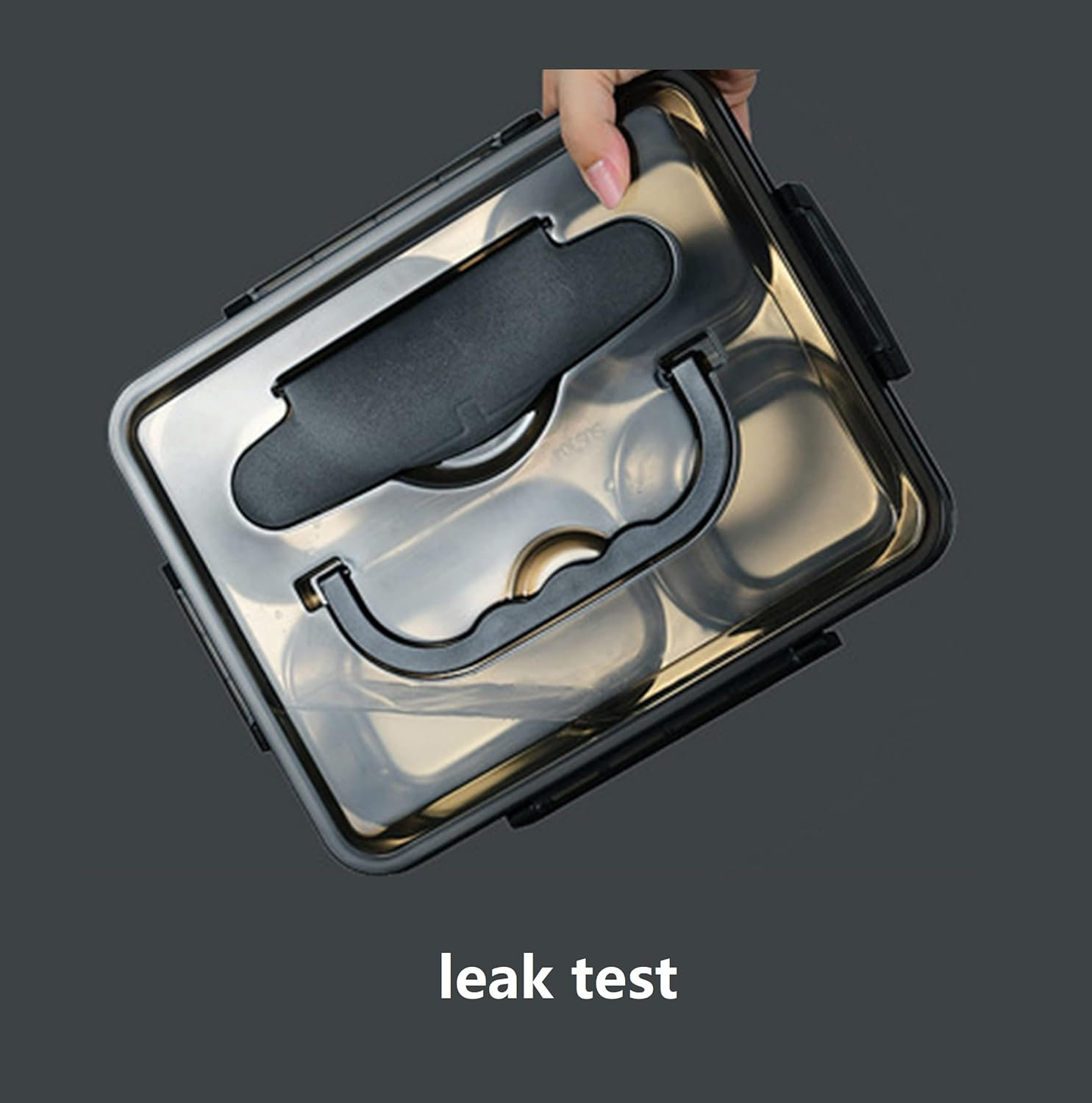 PORS Kotak Makan Stainless Steel 304 Leakproof with Soup Bowl 5 Grid - P-5